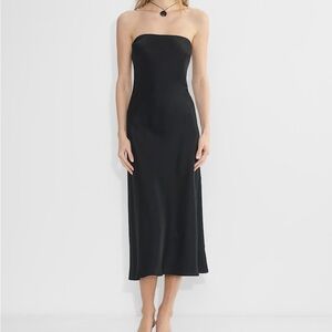 Aritzia Charmaine Black Strapless Dress